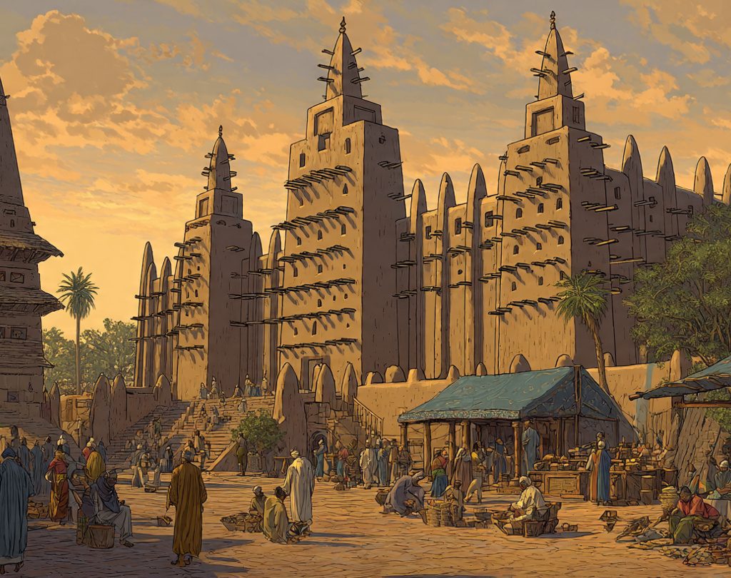 landscape-illustration-of-timbuktus-sankore-univer